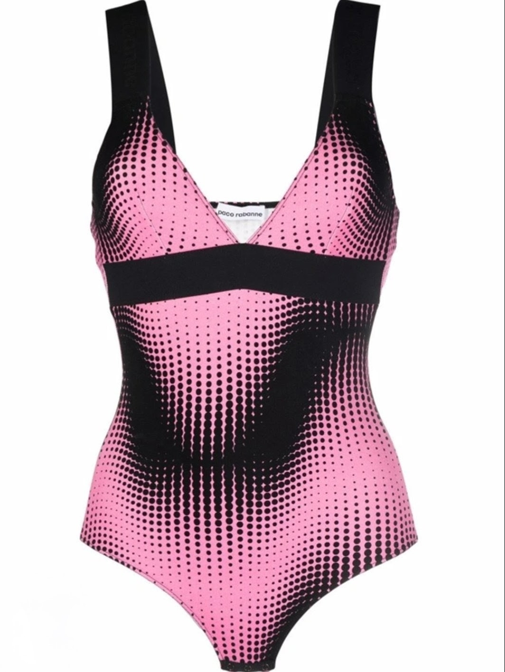 Paco Rabanne Milano Pink and Black Bodysuit